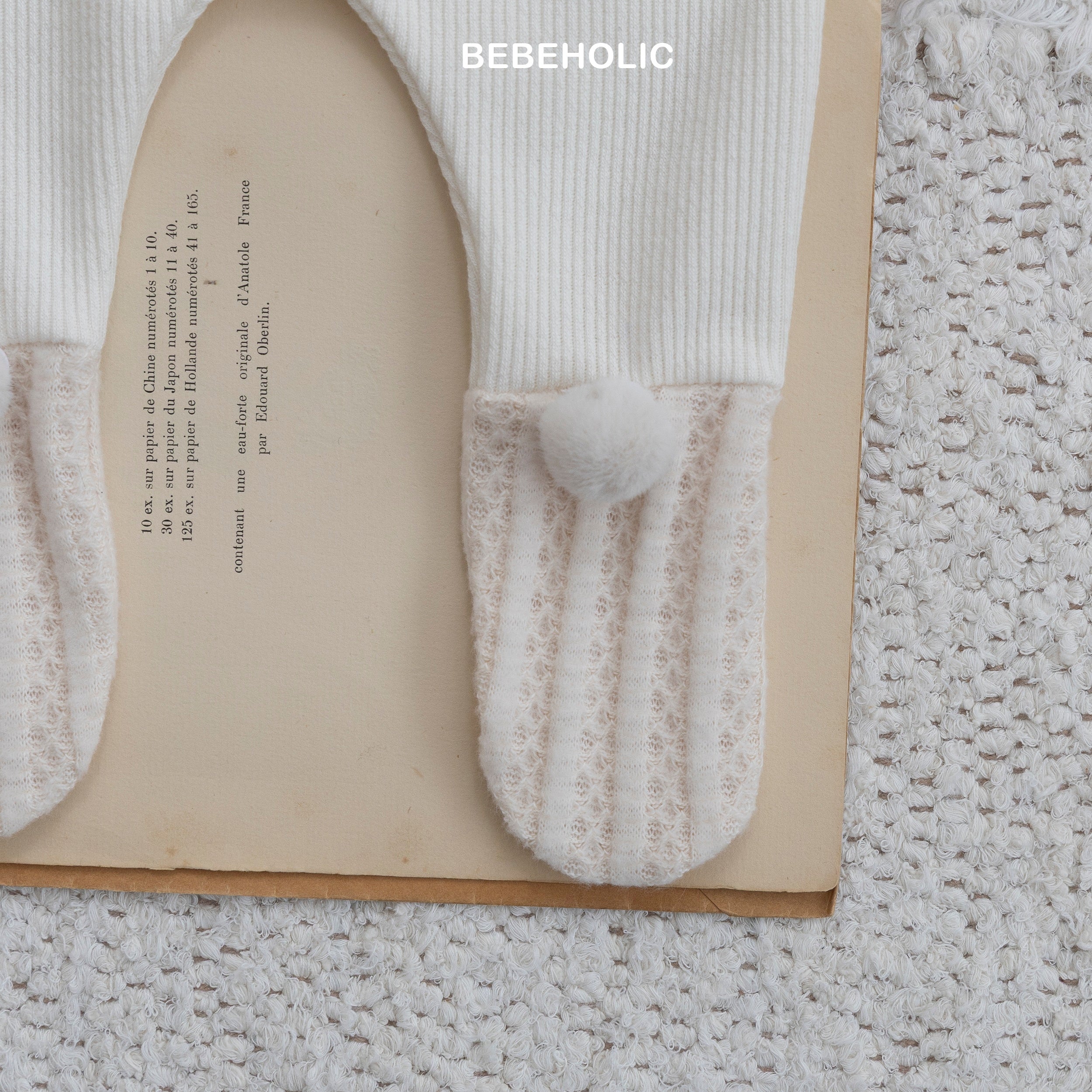 ［bebe holic］Pompom foot leggings