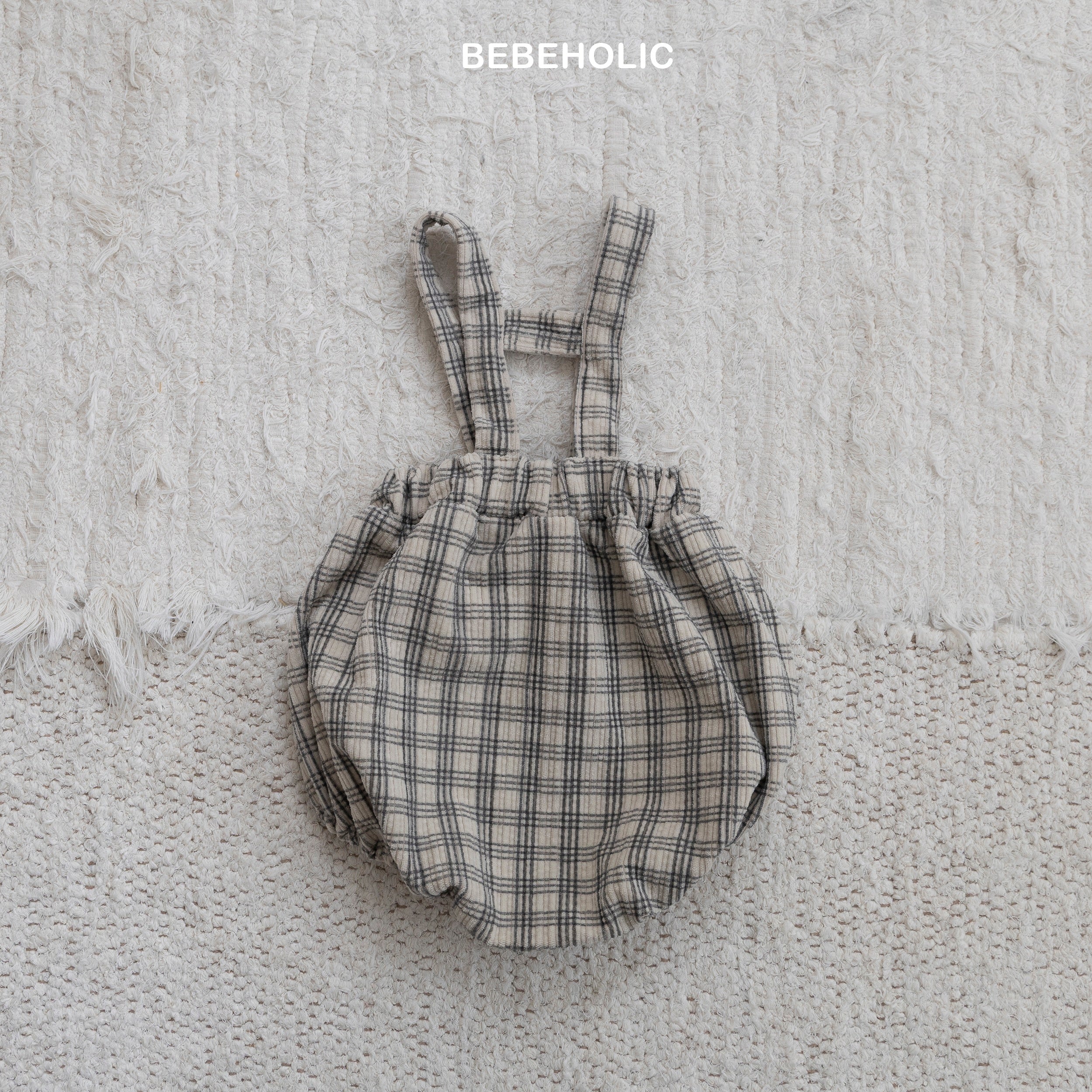 ［bebe holic］Crunch check suspender bloomer