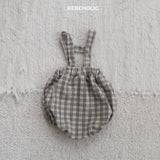 ［bebe holic］Crunch check suspender bloomer