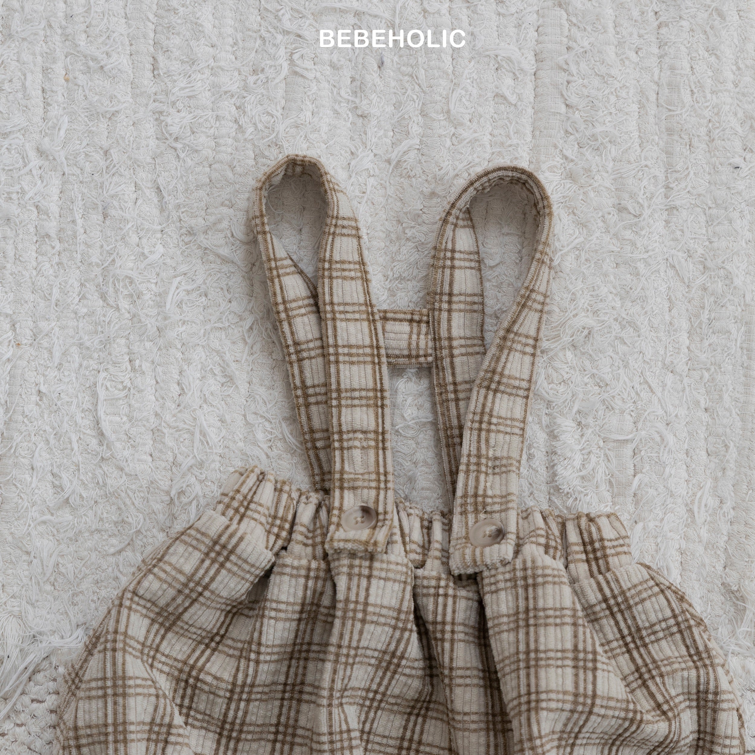 ［bebe holic］Crunch check suspender bloomer