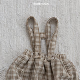 ［bebe holic］Crunch check suspender bloomer