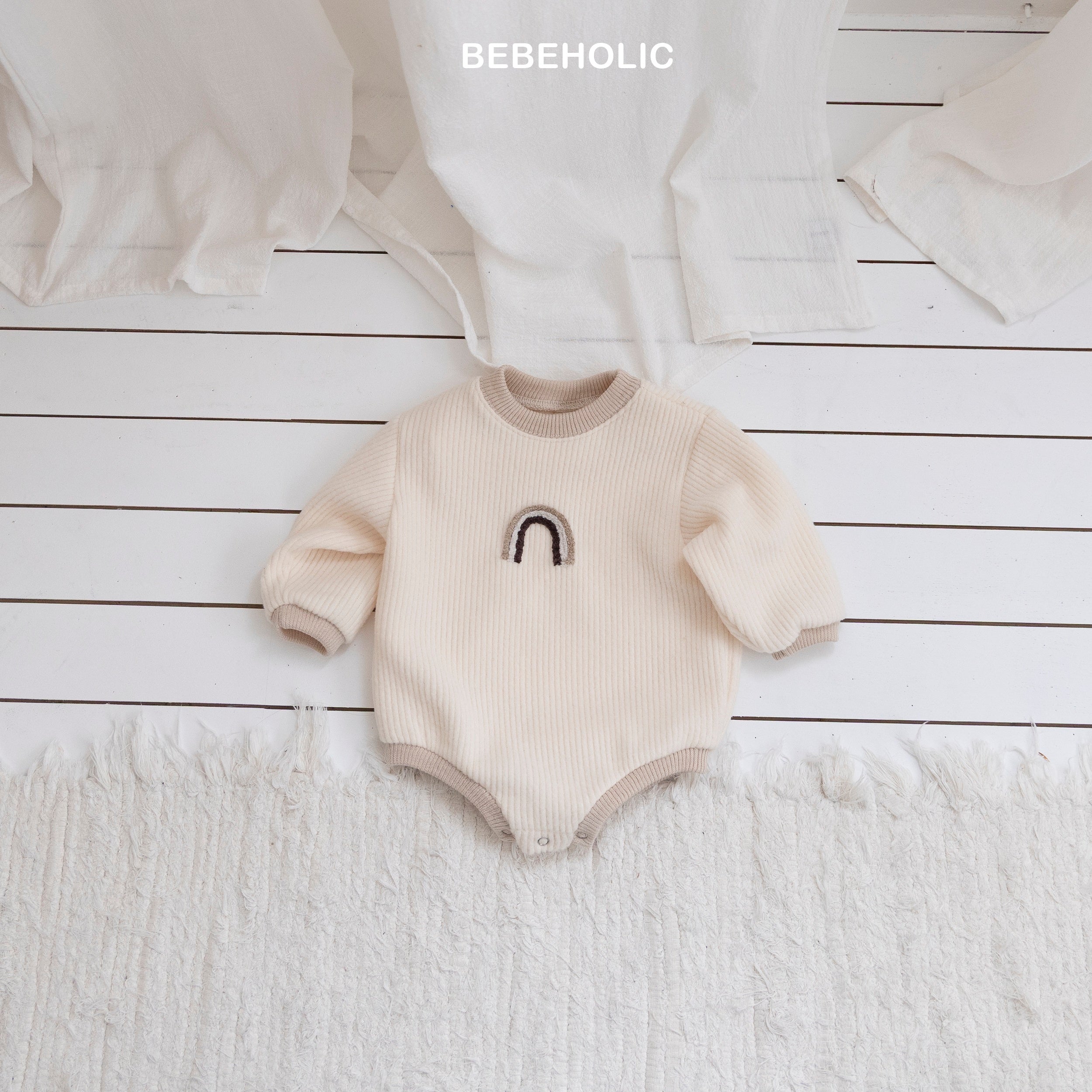 ［bebe holic］Rainbow rompers