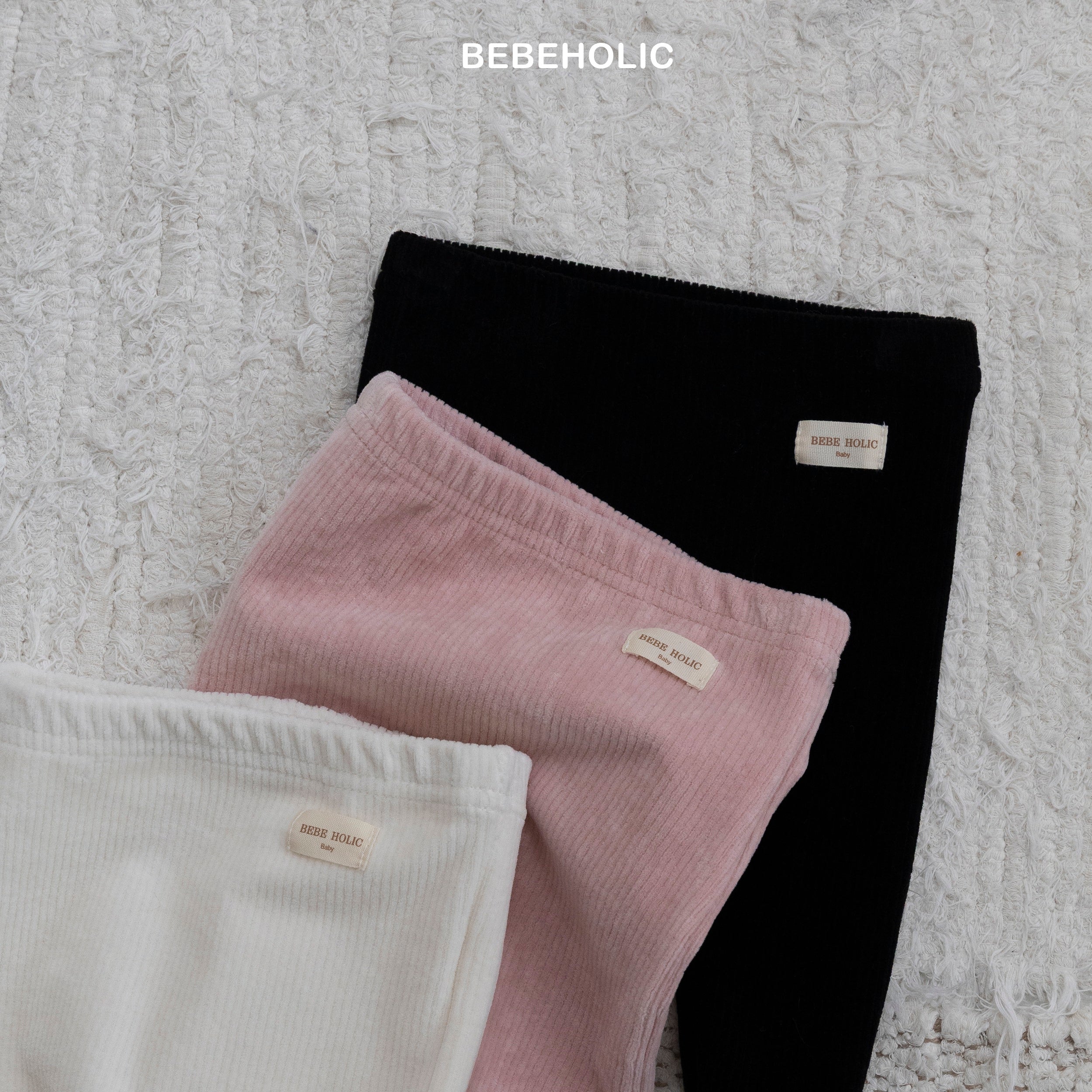 ［bebe holic］Ribbon foot leggings