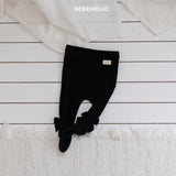 ［bebe holic］Ribbon foot leggings
