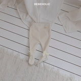［bebe holic］Ribbon foot leggings