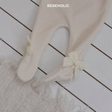 ［bebe holic］Ribbon foot leggings