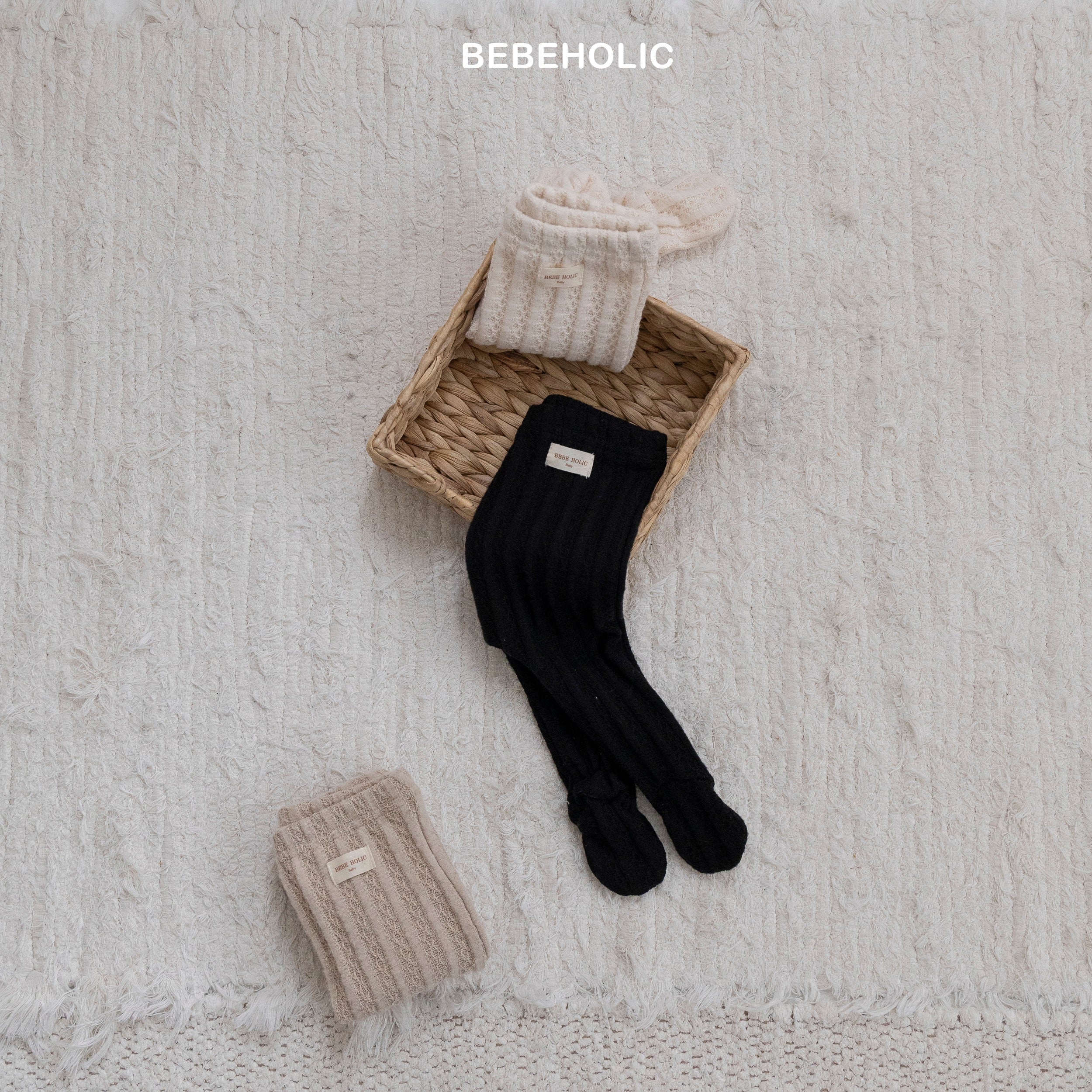 ［bebe holic］Leder foot leggings