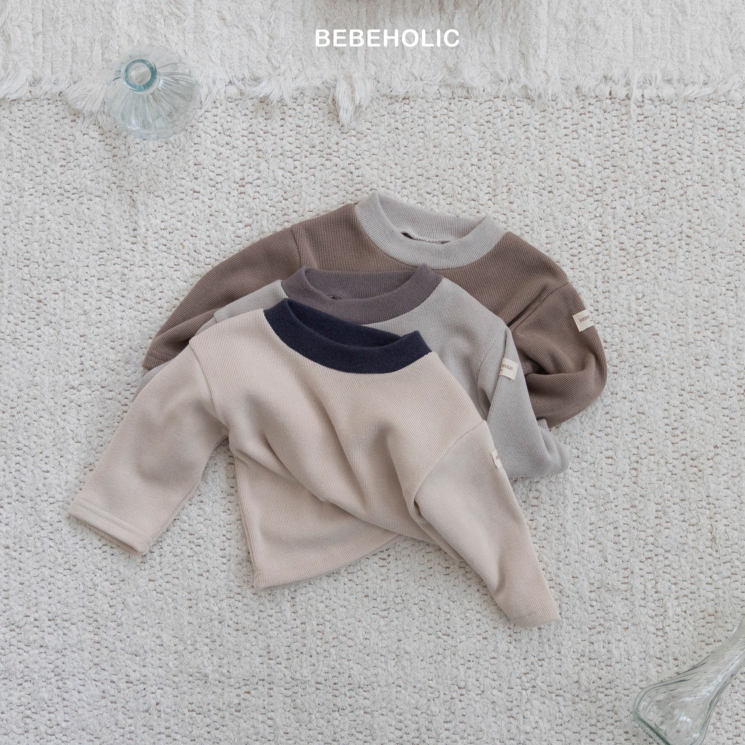 ［bebe holic］Luki layered high neck tops