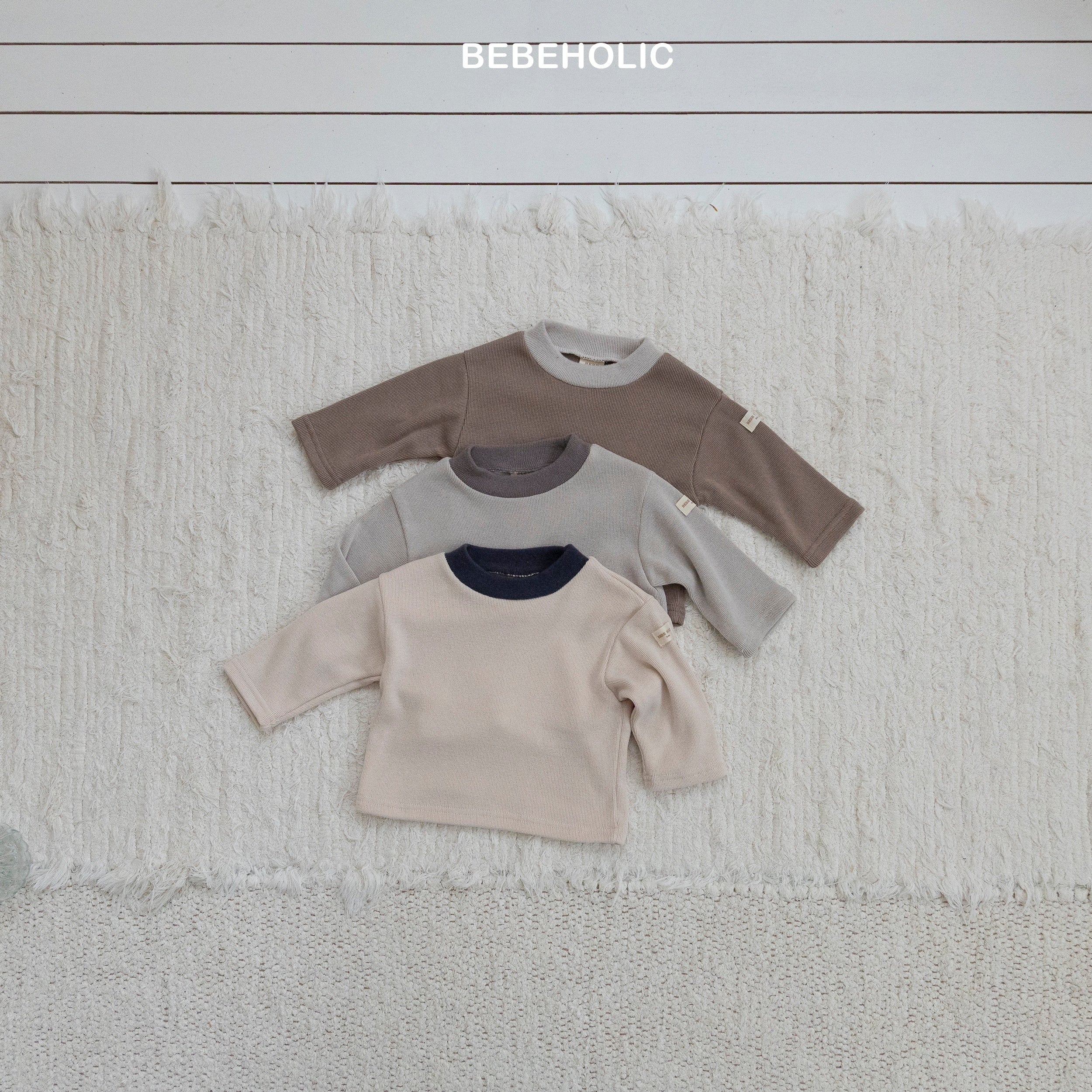［bebe holic］Luki layered high neck tops