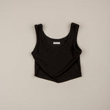 ［peekaboo］Ribbon crop sleeveless (mom)