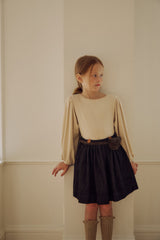 ［inné］Dahlia puff tee (light beige)