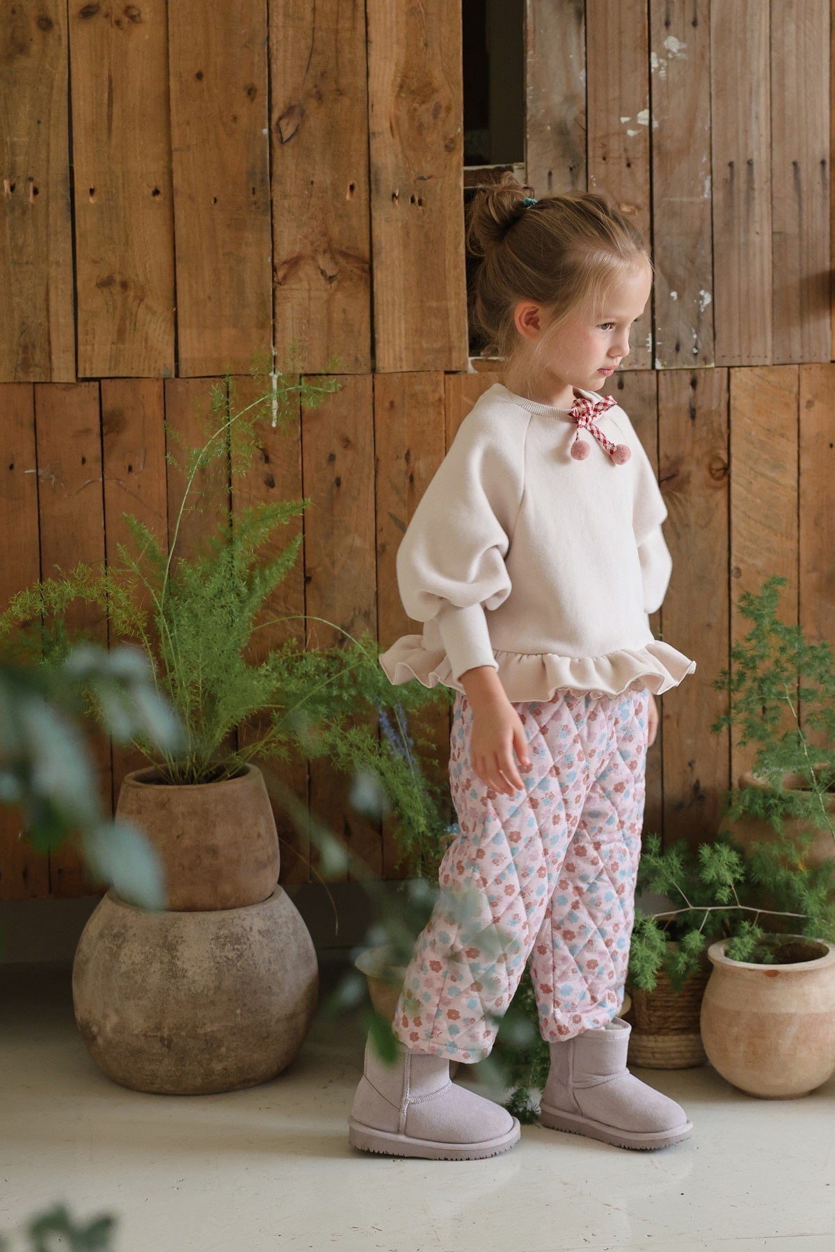 [FLO] Daisy quilting pants
