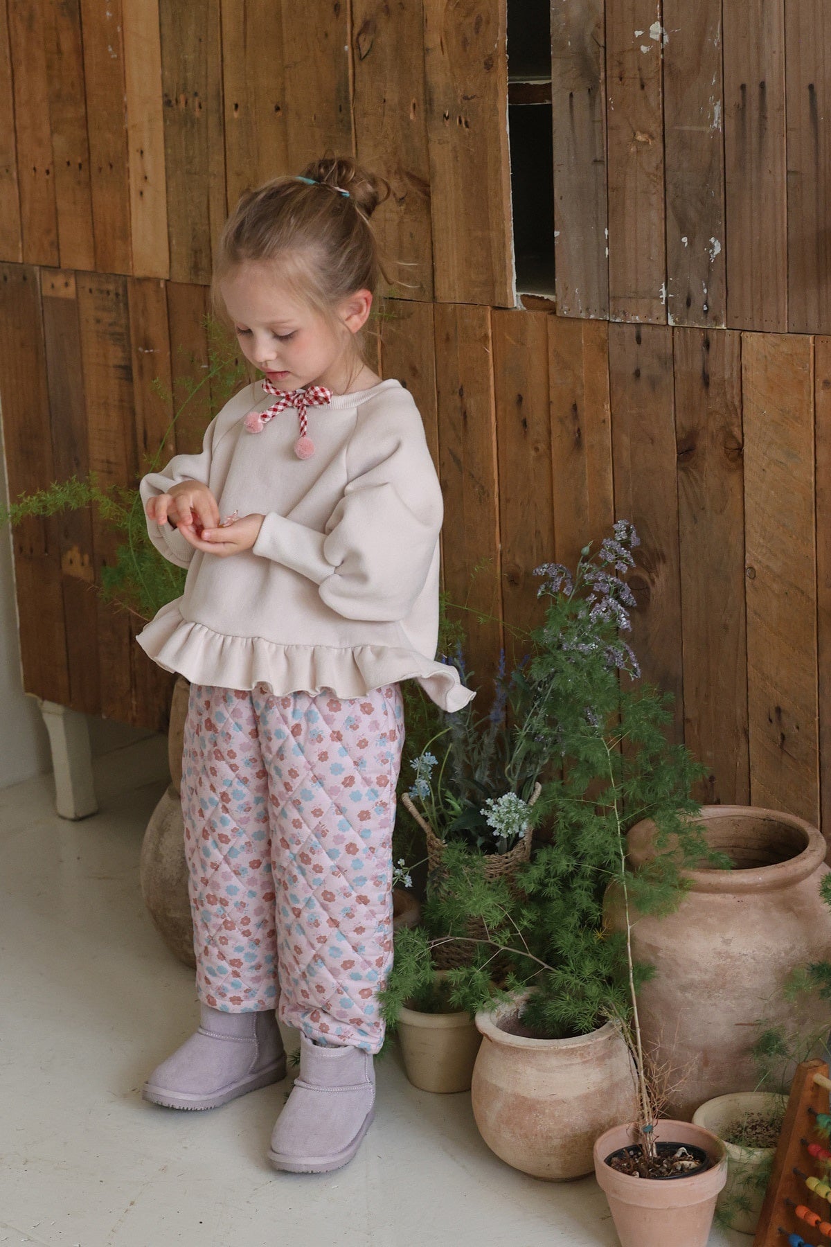 [FLO] Daisy quilting pants