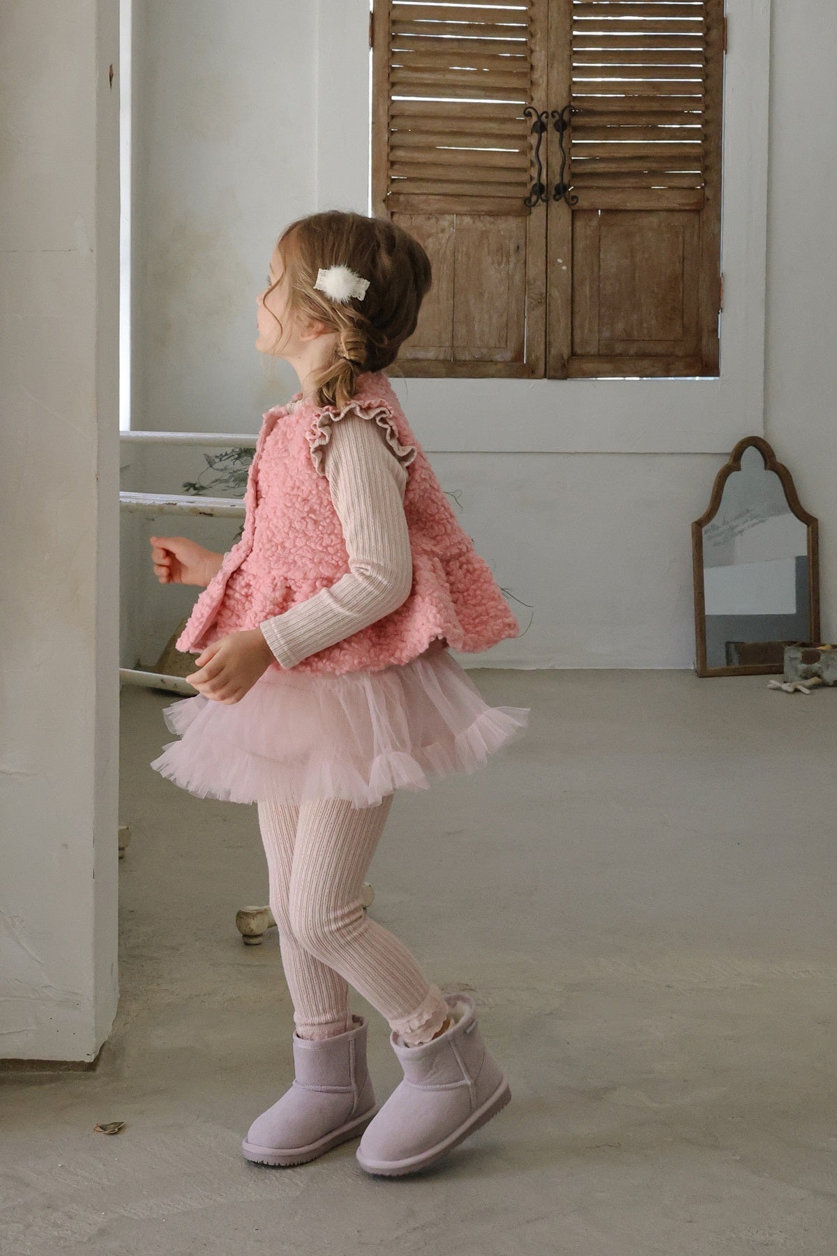 [FLO] Lemonde frill rib tops