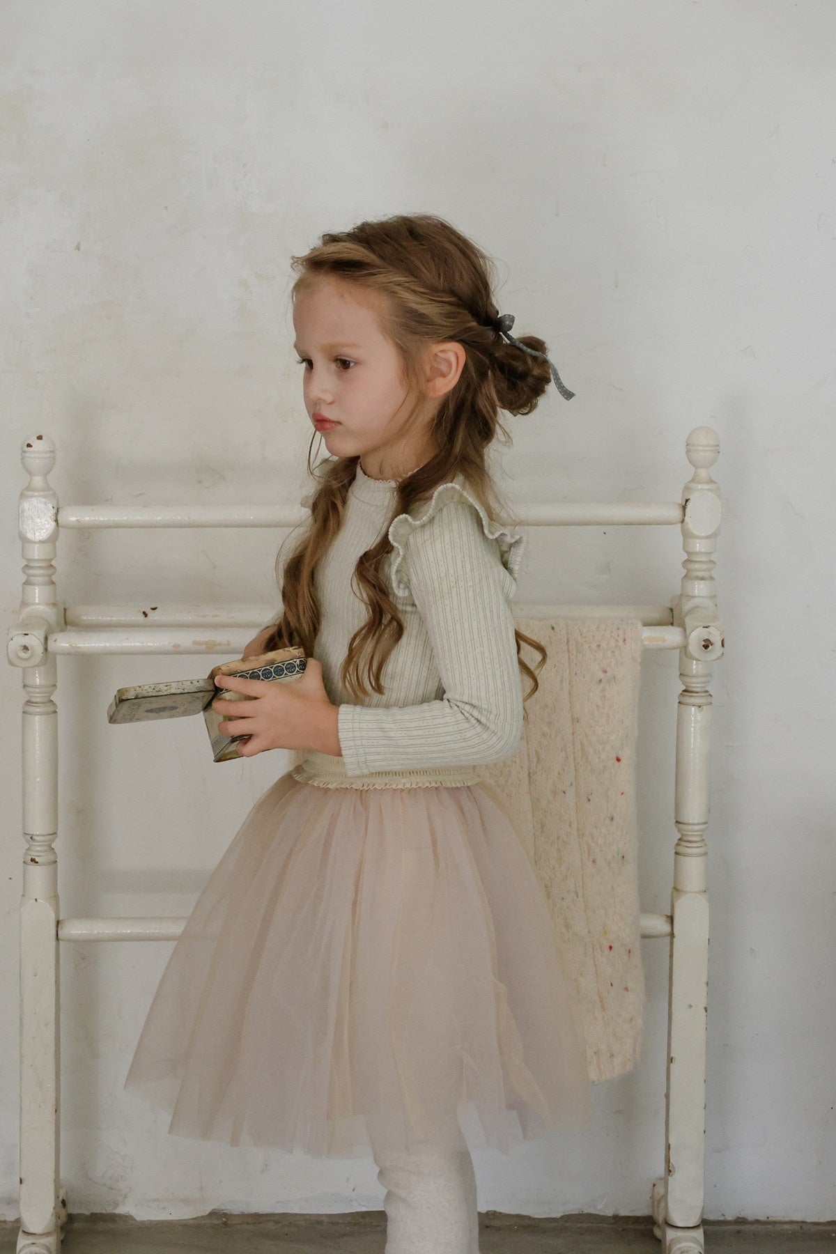 [FLO] Lemonde frill rib tops