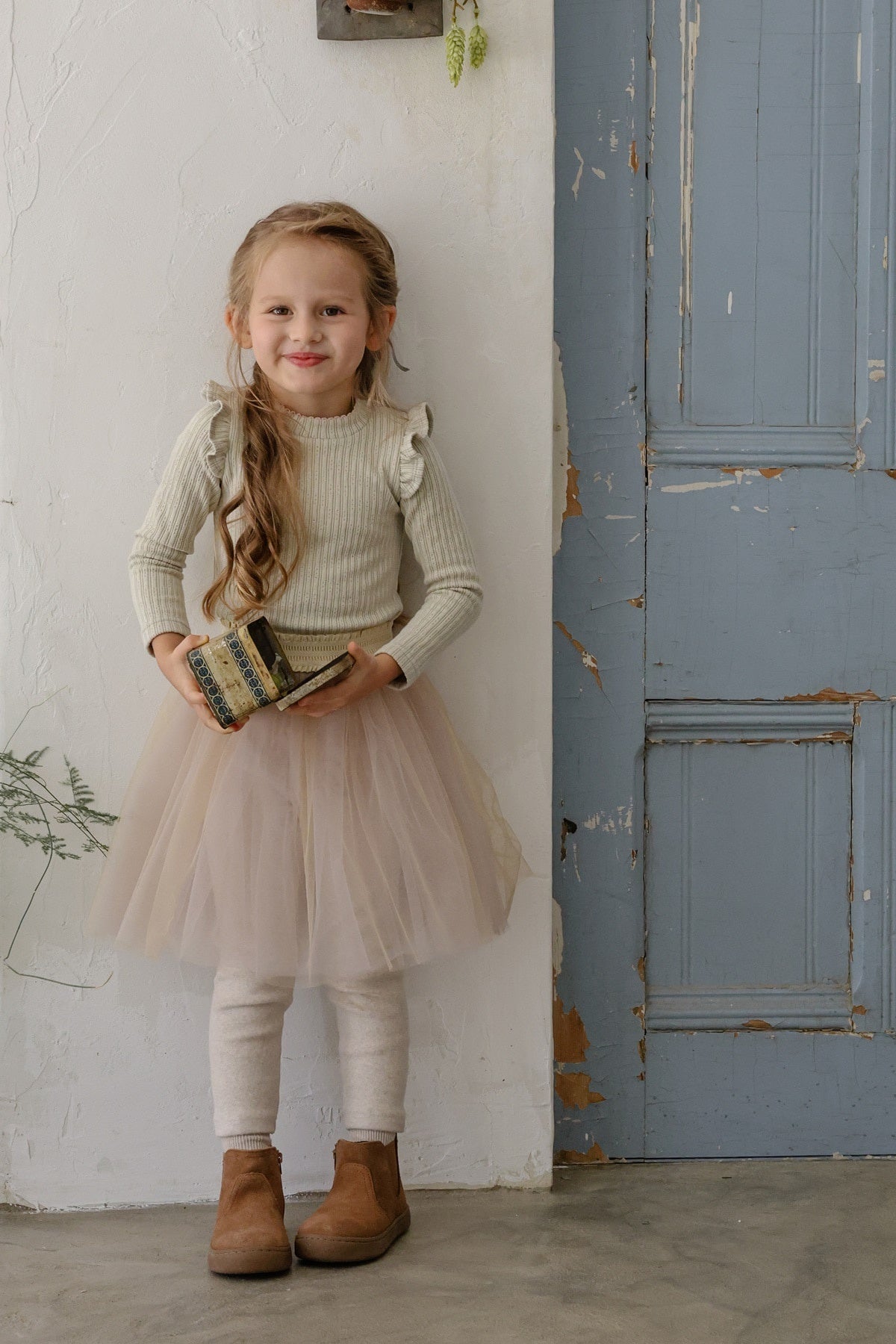 [FLO] Lemonde frill rib tops
