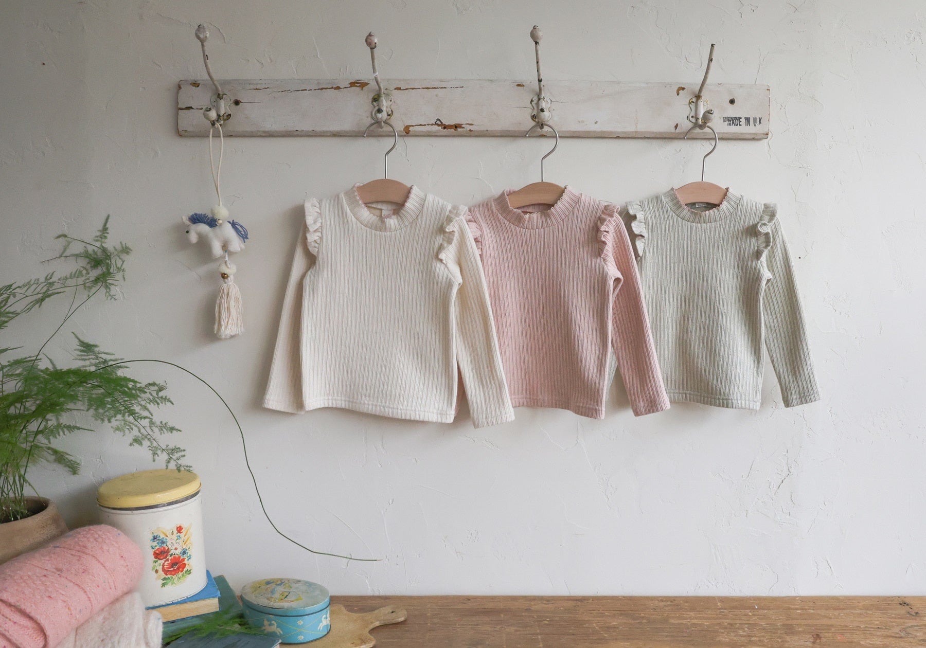 [FLO] Lemonde frill rib tops