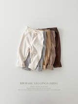 Rib basic leggings (kids)