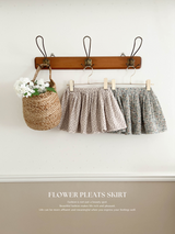 Flower pleats skirt