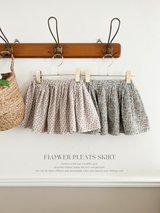 Flower pleats skirt