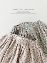 Flower pleats skirt