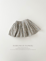 Flower pleats skirt