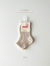 ［condor］Side openwork short socks