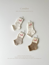 ［condor］Side openwork short socks