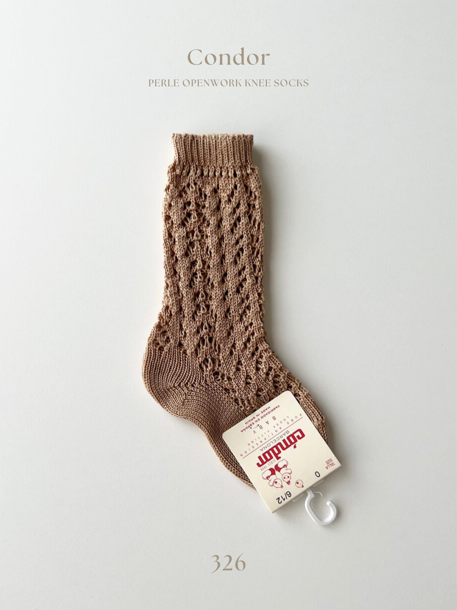 ［condor］Perle openwork knee socks