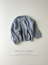 Cable knit cardigan