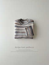 Stripe knit pullover