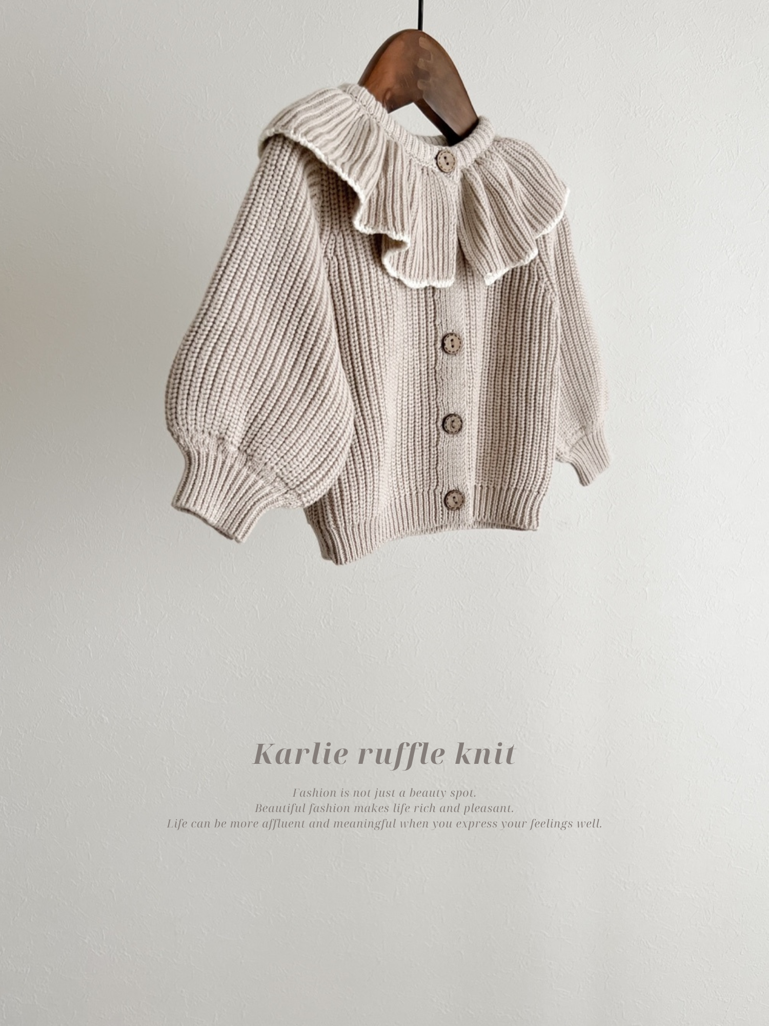 Karlie ruffle knit