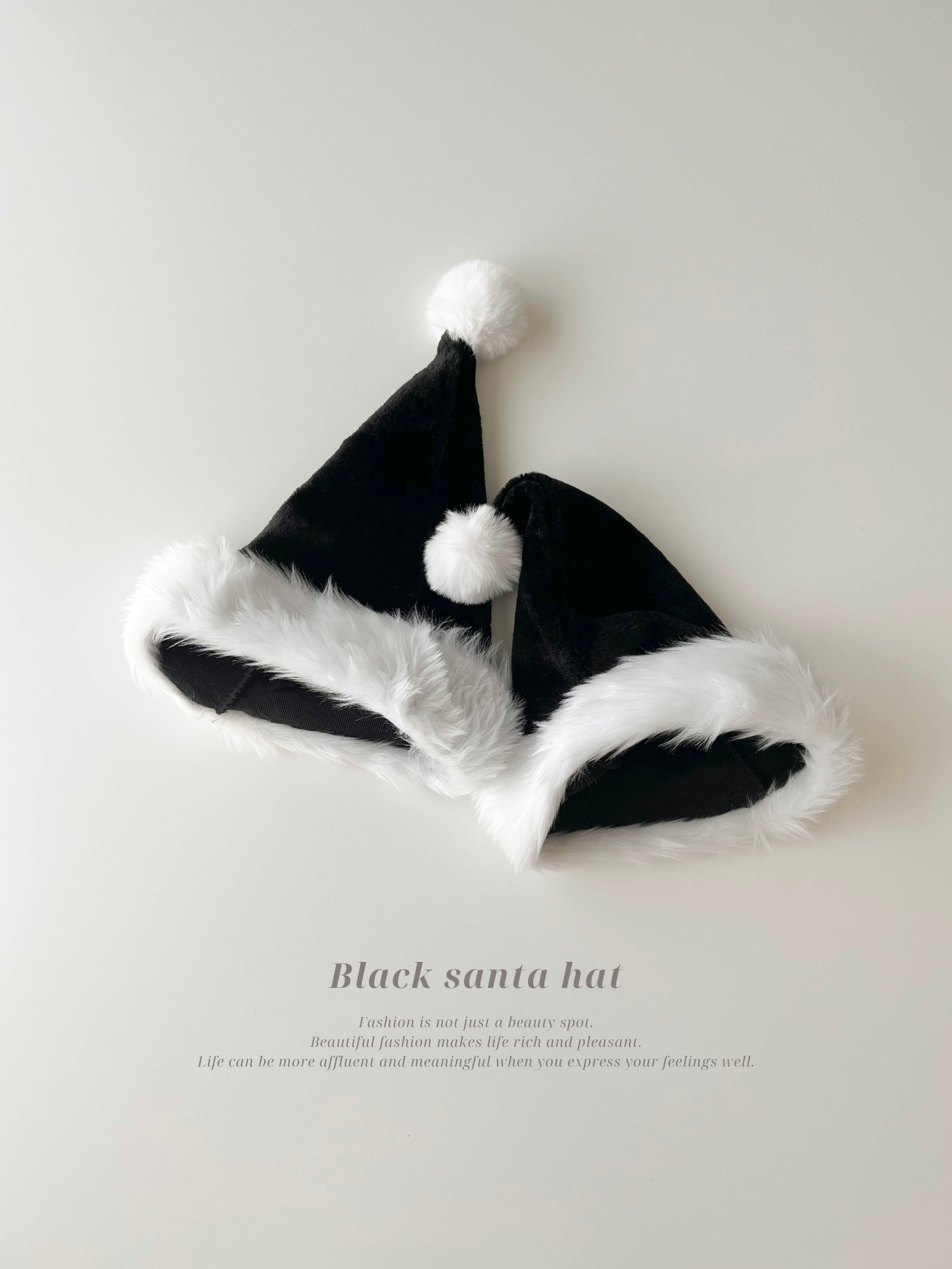 Black santa hat