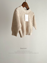 Mix knit pullover