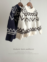 Mohair knit pullover