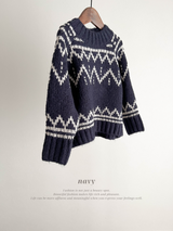 Mohair knit pullover