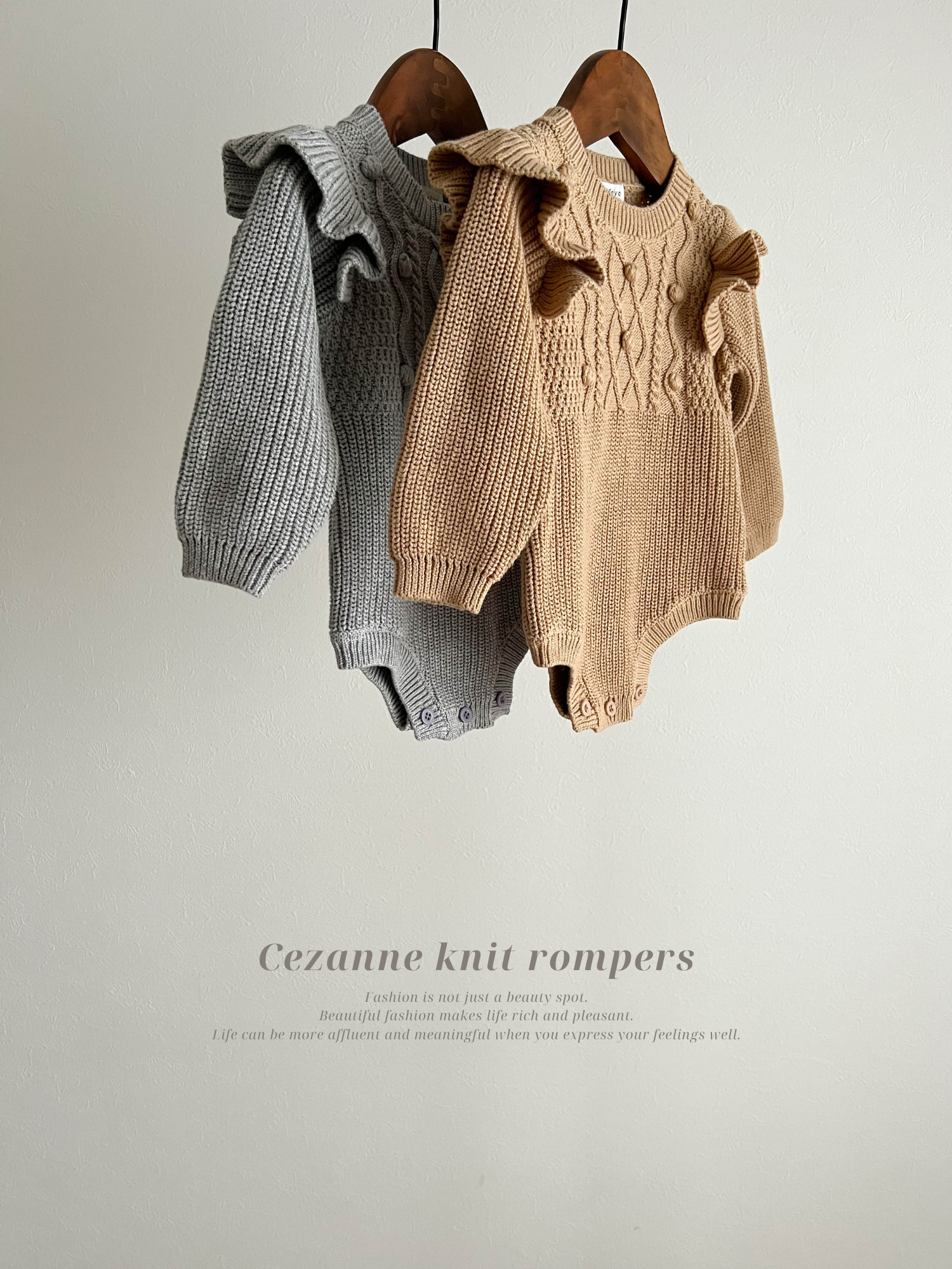 Cezanne knit rompers