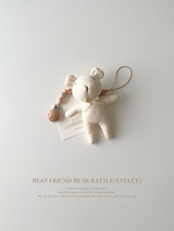 Best friend bear rattle(eyelet)