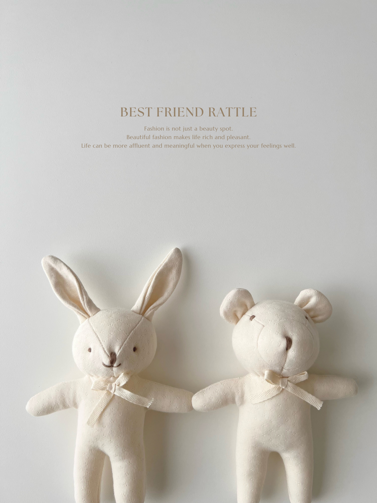 Best friend bear rattle(eyelet)