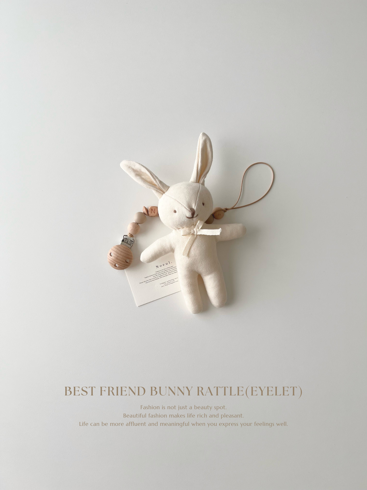 Best friend bunny rattle(eyelet)