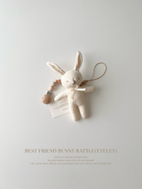 Best friend bunny rattle(eyelet)