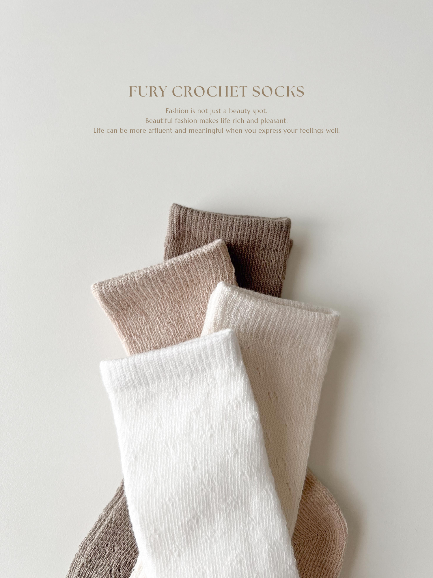 Fury crochet socks