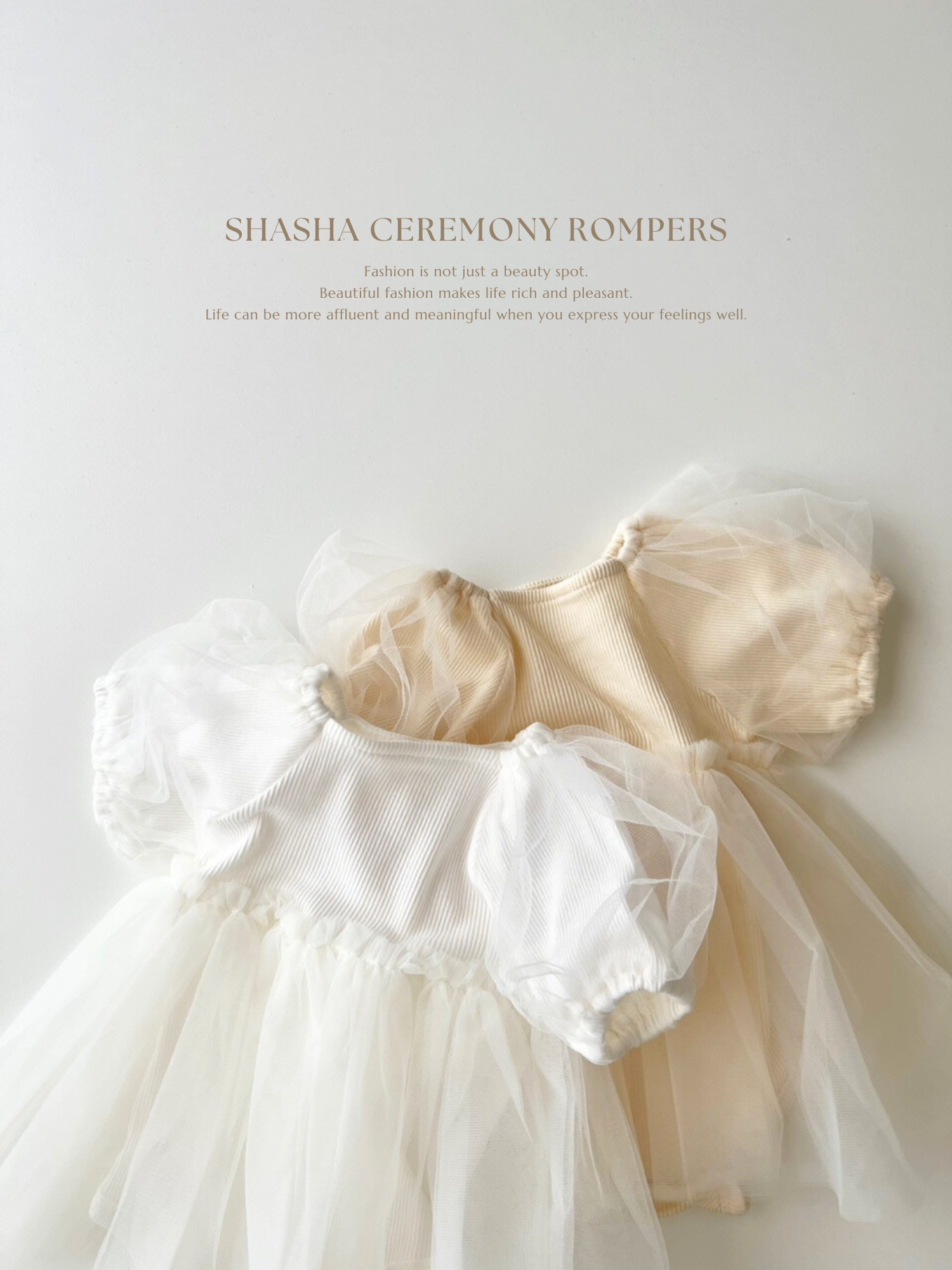 Shasha ceremony rompers