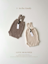 ［1+ in the family］LOTTE-bb romper / taupe