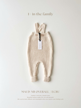 ［1+ in the family］MAUD-nb overall / ecru