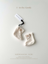 ［1+ in the family］NOEMI socks / ecru