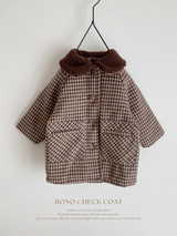 Bono check coat