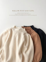 Willow puff knit tops