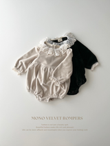 Mono velvet rompers