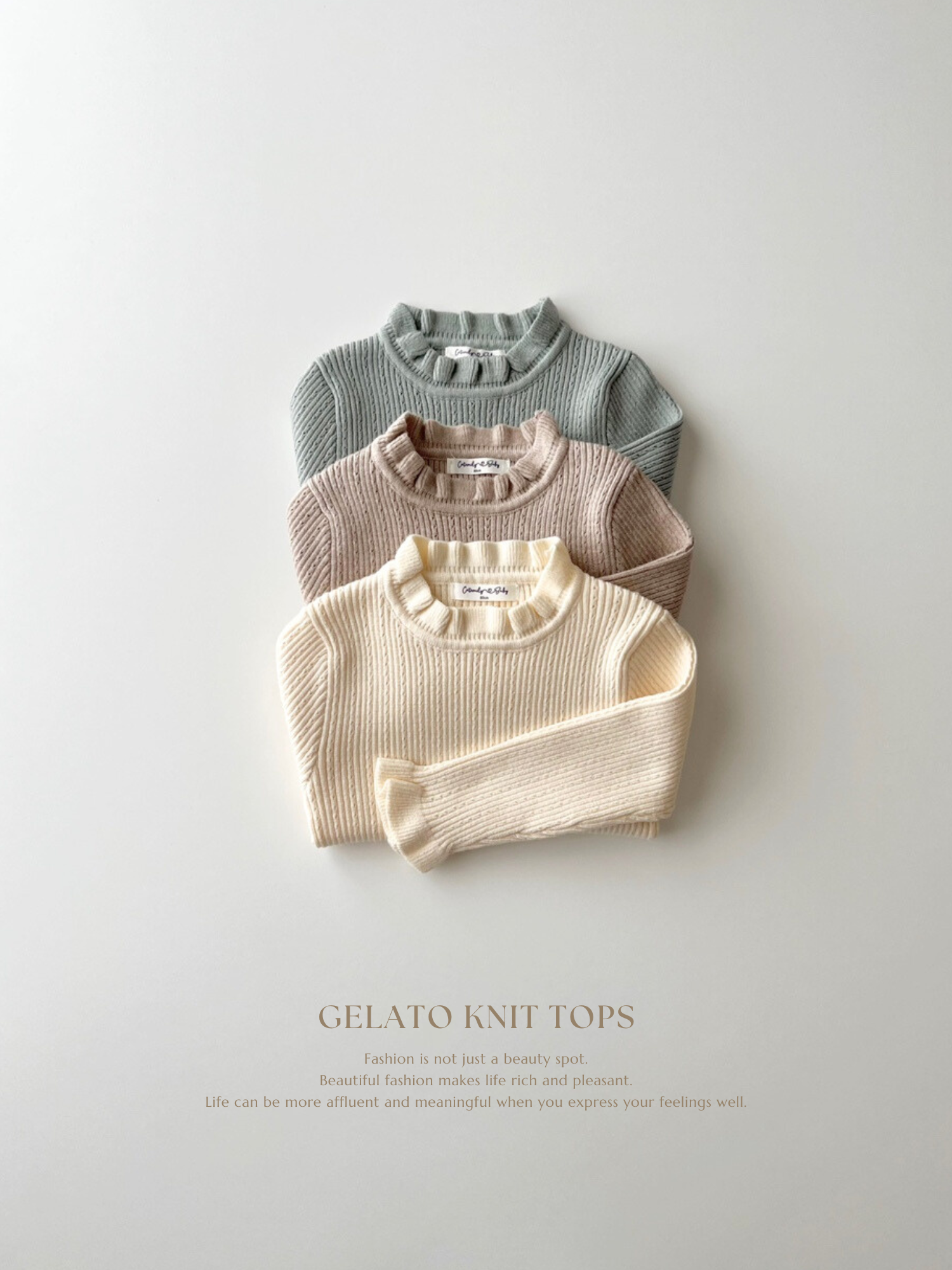 Gelato knit tops